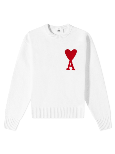 Villapaita AMI Large Crewneck Valkoinen | H21K009-018-100