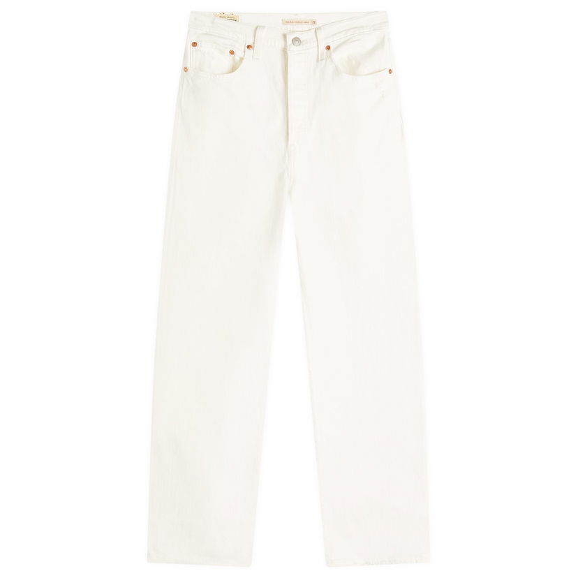 Jeans Levi's Women's Ribcage Straight Ankle Jeans Size 26 Valkoinen | 72693-0076