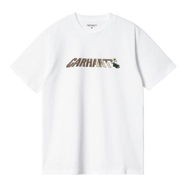 T-paita Carhartt WIP Dandelion Script T-Shirt Valkoinen | I032394_02_XX, 4