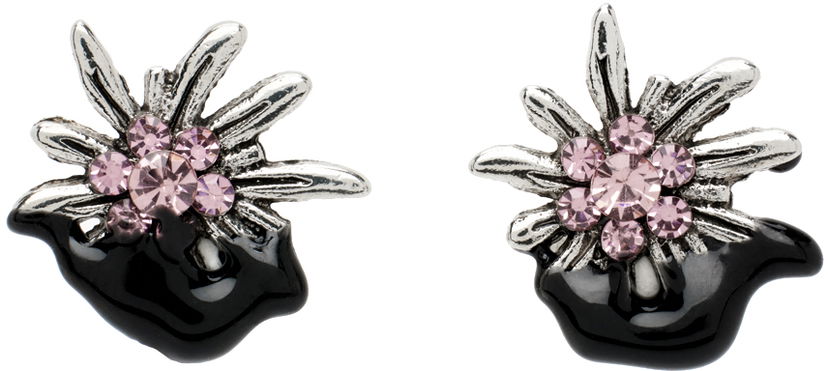 Korvakorut Ottolinger Ottolinger Edelweiss Stud Earrings Musta | 1251505121