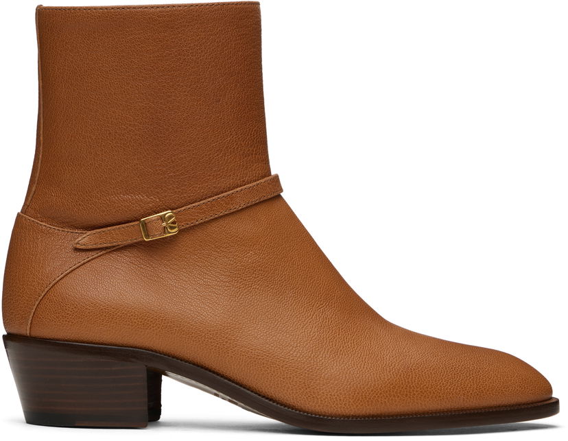 Kengänhoito Valentino Valentino Garavani Pat Ankle Boots Ruskea | 6Y2S0J27DQX