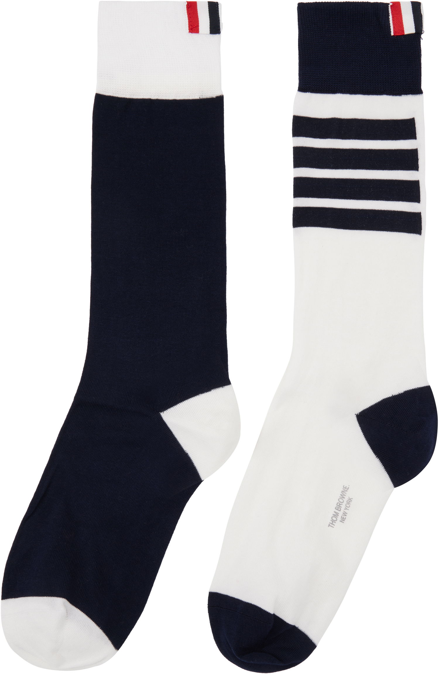 Sukat Thom Browne Thom Browne Funmix 4-Bar Mid Calf Socks Monivärinen | FAS228F-Y3012, 1