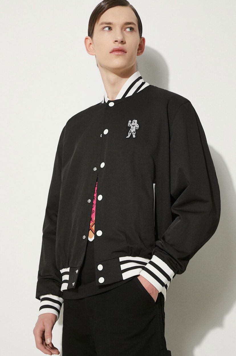 Bomber-takki BILLIONAIRE BOYS CLUB Billionaire Boys Club Arch Logo Lightweight Varsity Bomber Jacket Musta | B24201