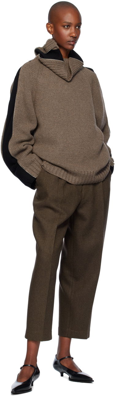 Villapaita Helmut Lang Turtleneck Wool-Blend Sweater Ruskea | O06HW797, 4