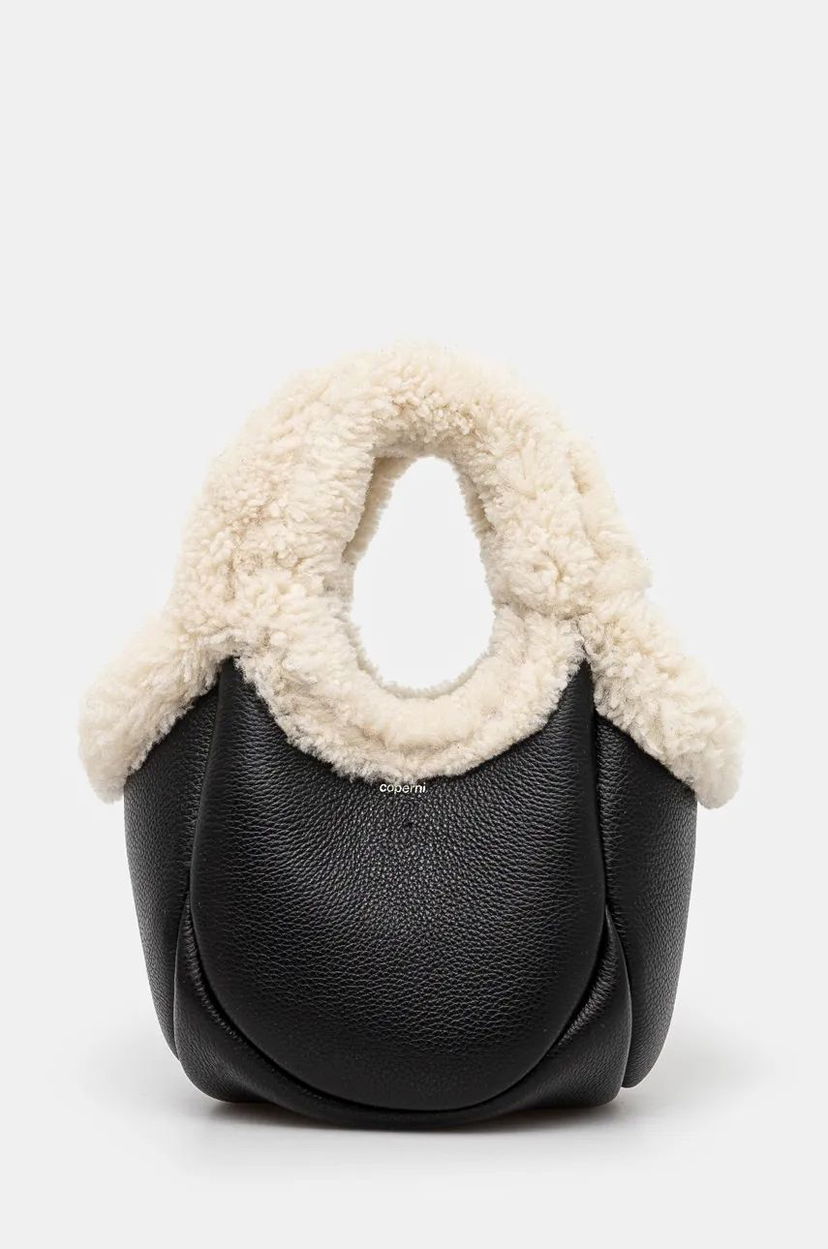 Kangaskassi Coperni Mini Shearling Bucket Bag Musta | COPBA69840S