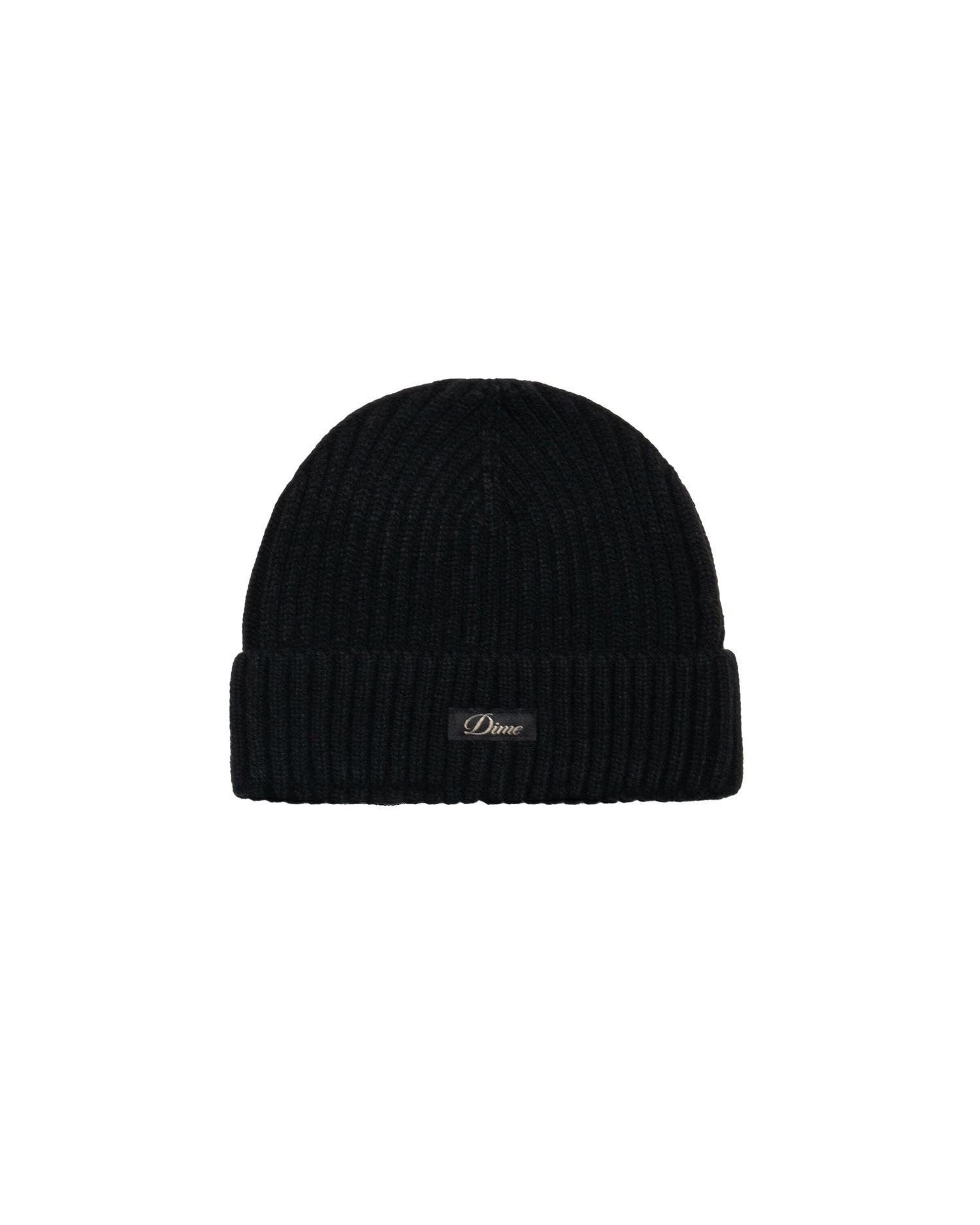 Pipo Dime Cursive Rib Beanie Musta | DIMEFA2528BLK, 0
