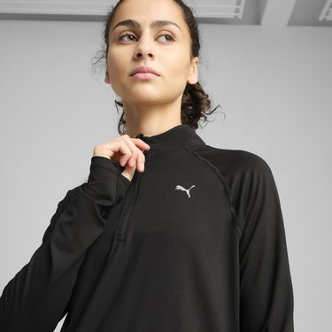 Huppari Puma Run Velocity Cloudspun Quarter-Zip Top Musta | 526650_01, 4