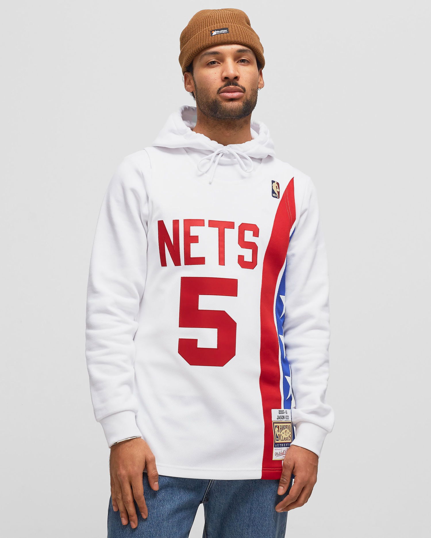 Jersey Mitchell & Ness NBA Authentic Jersey New Jersey Nets Alternate 2005-06 Jason Kidd #5 Valkoinen | AJY44484-NJN05JKIWHIT, 1