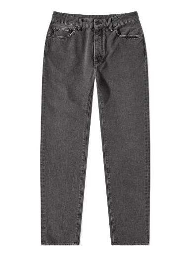 Jeans Palm Angels Curved Back Logo Jean Musta | PMYA012C99DEN0011001
