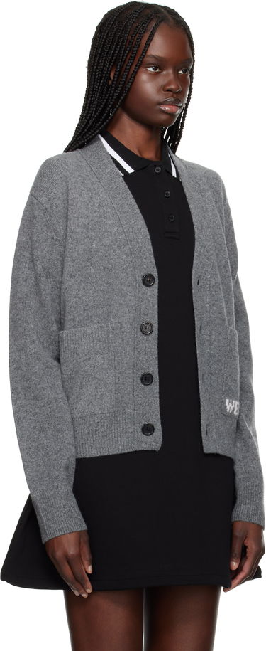 Villapaita We11done We11done Patch Pocket Cardigan Harmaa | WD-KC3-23-621-U-CH, 4
