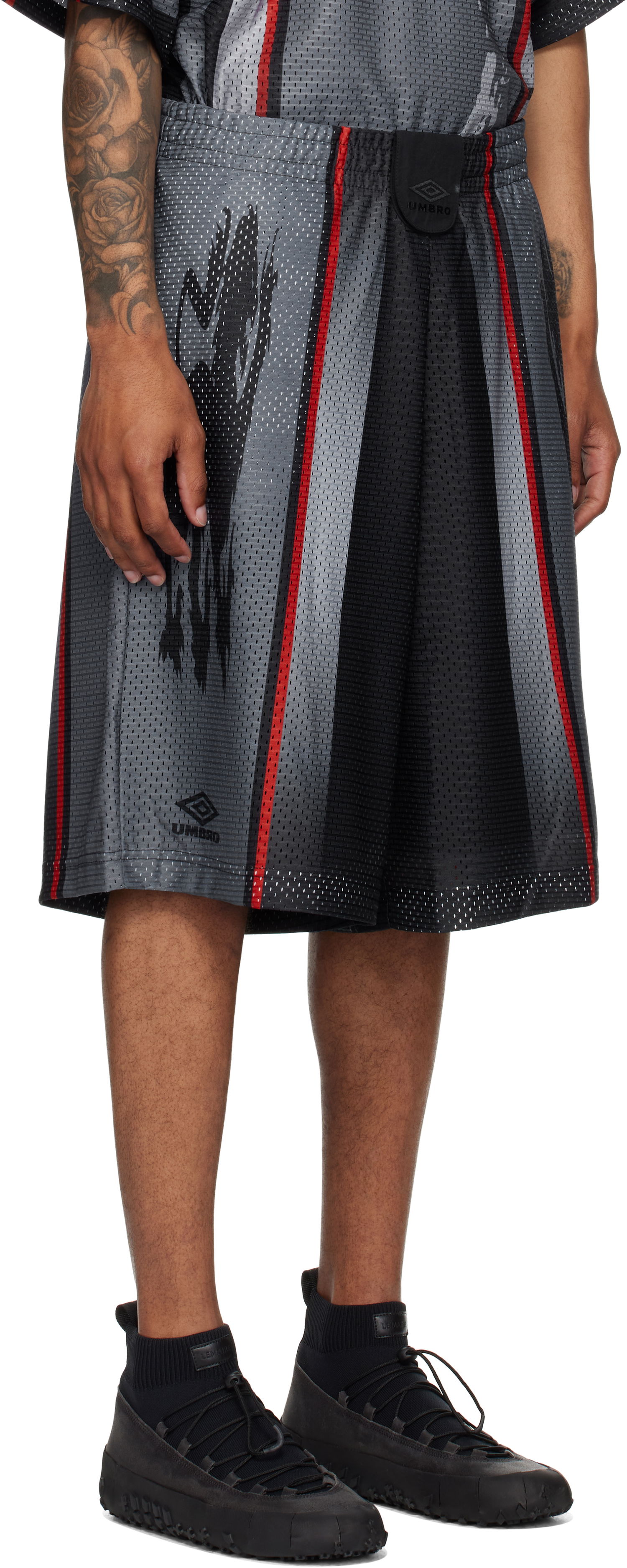 Shortsit Umbro Umbro 98/99 'Hard Times' Mesh Athletic Shorts Musta | UBMW0236FA162, 1