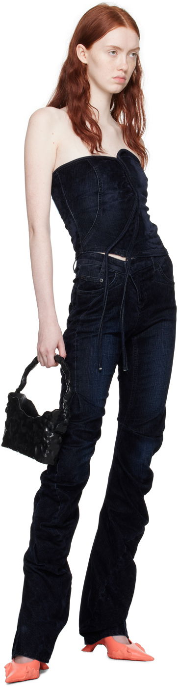 Jeans Ottolinger Ottolinger Offset Scrunch Jeans Sininen | 1701712, 3