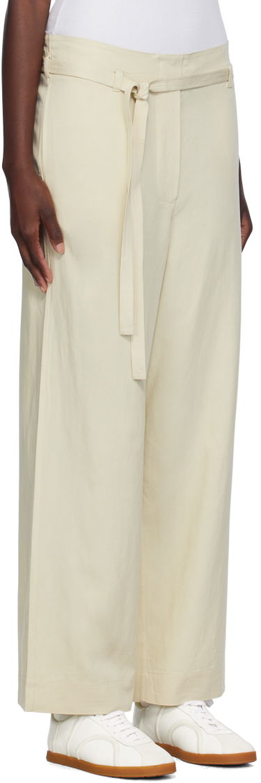 Housut TOTEME TOTEME Tie-Waist Fluid Trousers Musta | 243-WRB0201-FB0193, 4