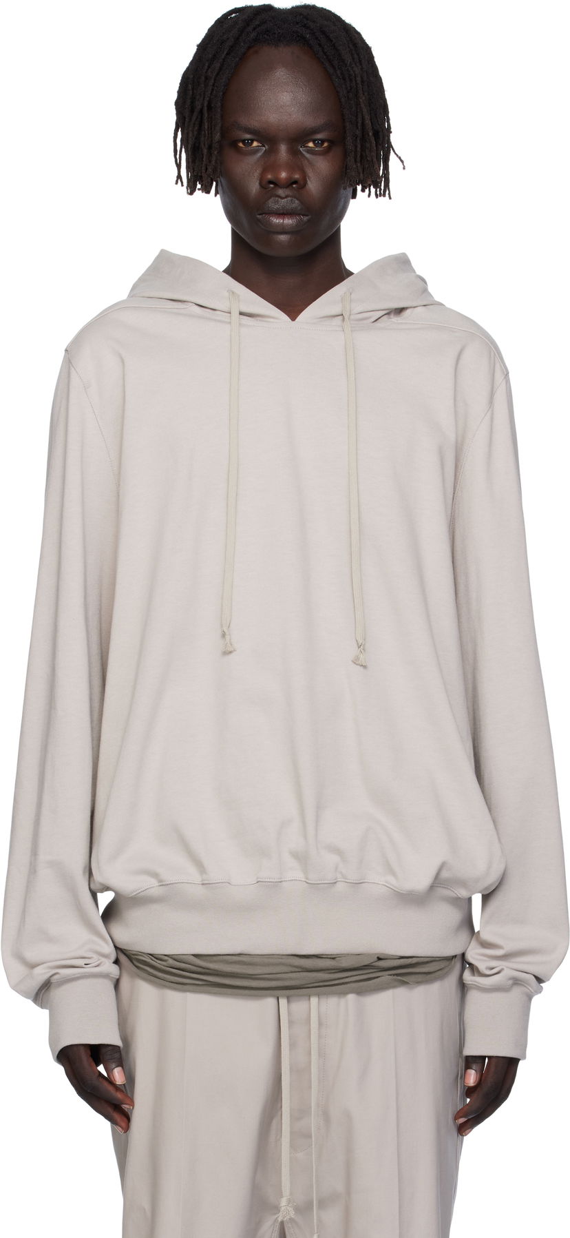 Huppari Rick Owens Rick Owens Concordians Heavy Jersey Hoodie Beige | RU02E1281 BA