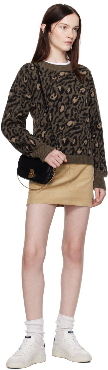 Villapaita A.P.C. Leopard Print Crewneck Knit Sweater Vihreä | WPAAO-F23337, 3