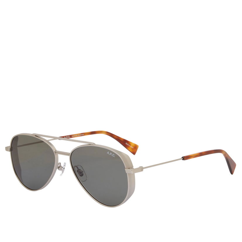 Aurinkolasit A.P.C. A.P.C. Bill Aviator Sunglasses Metallinen | MEAEJ-M75013-RAB