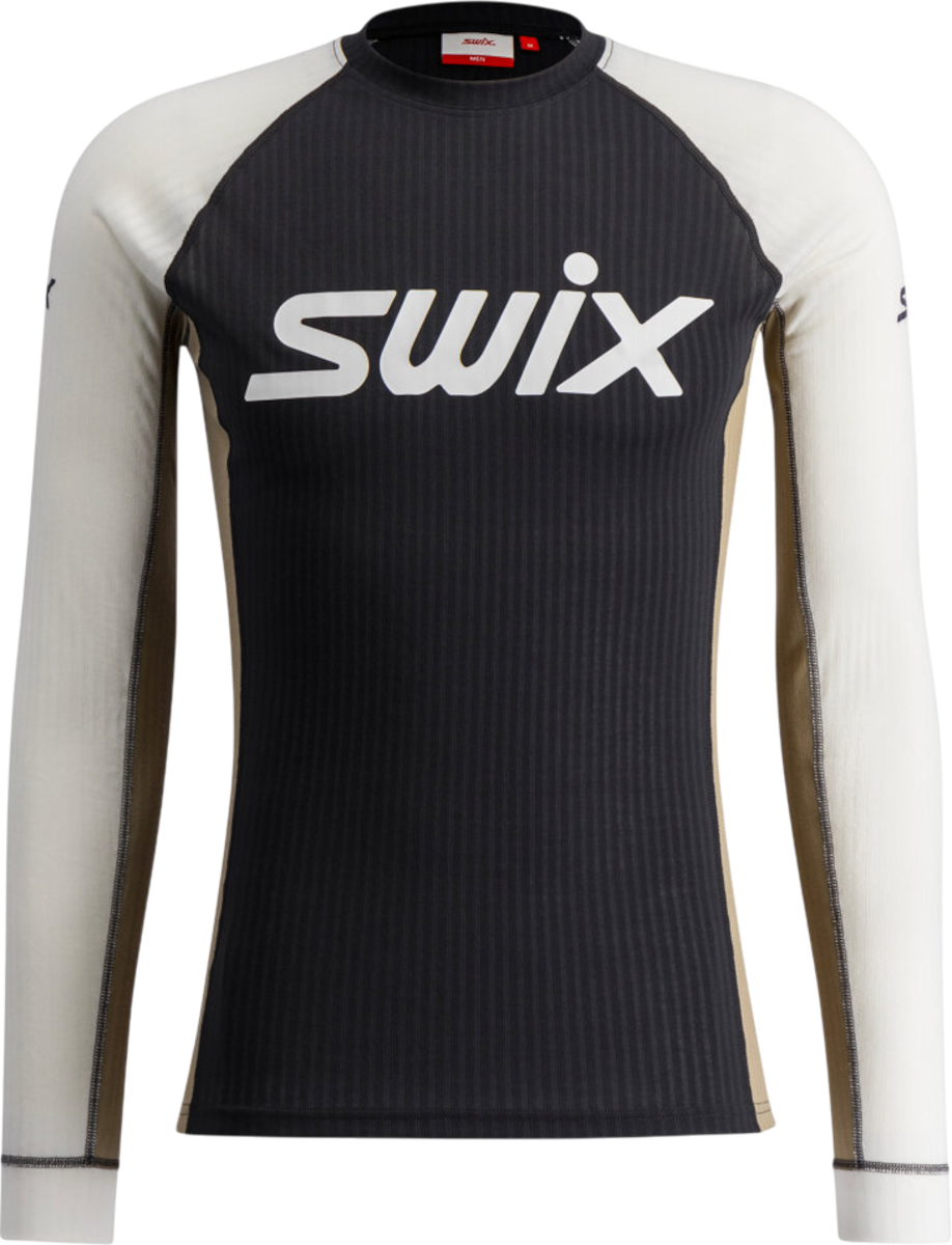 T-paita SWIX Long-Sleeved Ribbed Top RaceX Classic Musta | 10115-23-94600, 0