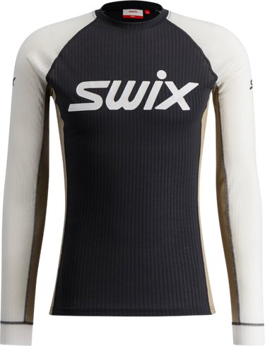 T-paita SWIX Long-Sleeved Ribbed Top RaceX Classic Musta | 10115-23-94600, 0