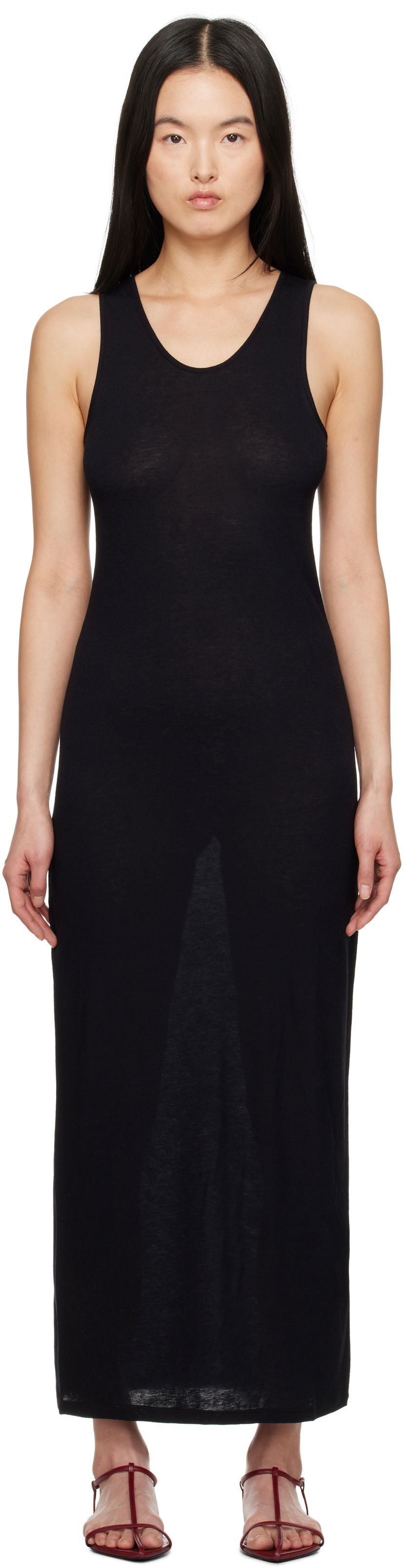Mekko Loulou de Saison Loulou de Saison Myron Maxi Dress Musta | MYRON