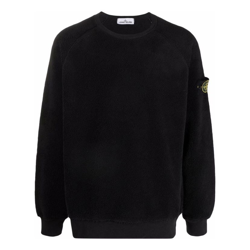 Villapaita Stone Island Fleece Crewneck Sweatshirt Musta | 751560234-V0029