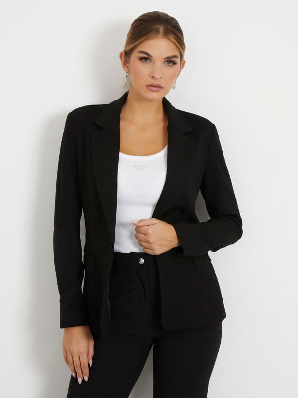 Takki GUESS Slim Fit Blazer Musta | W4RN33KBJP2, 0