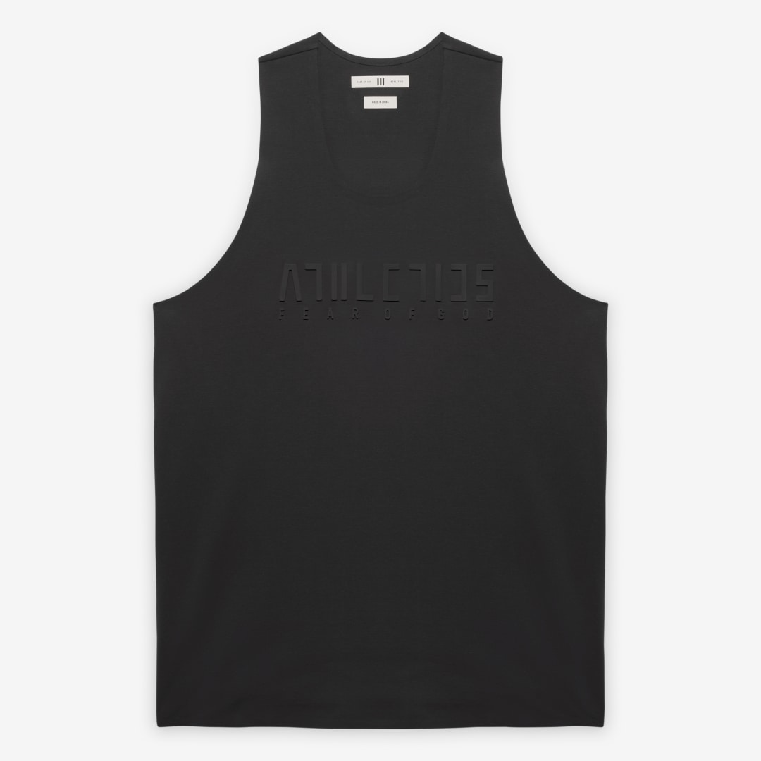 Tankkitoppi adidas Performance Fear of God Athletics Quickdry Jersey Performance Tank Top Musta | JZ4905, 0