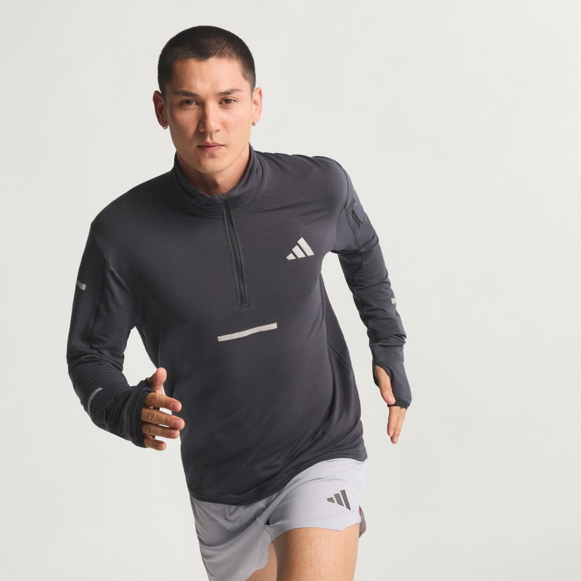 Huppari adidas Performance Adi365 Climawarm+ Running Half-Zip Top Harmaa | JP3843