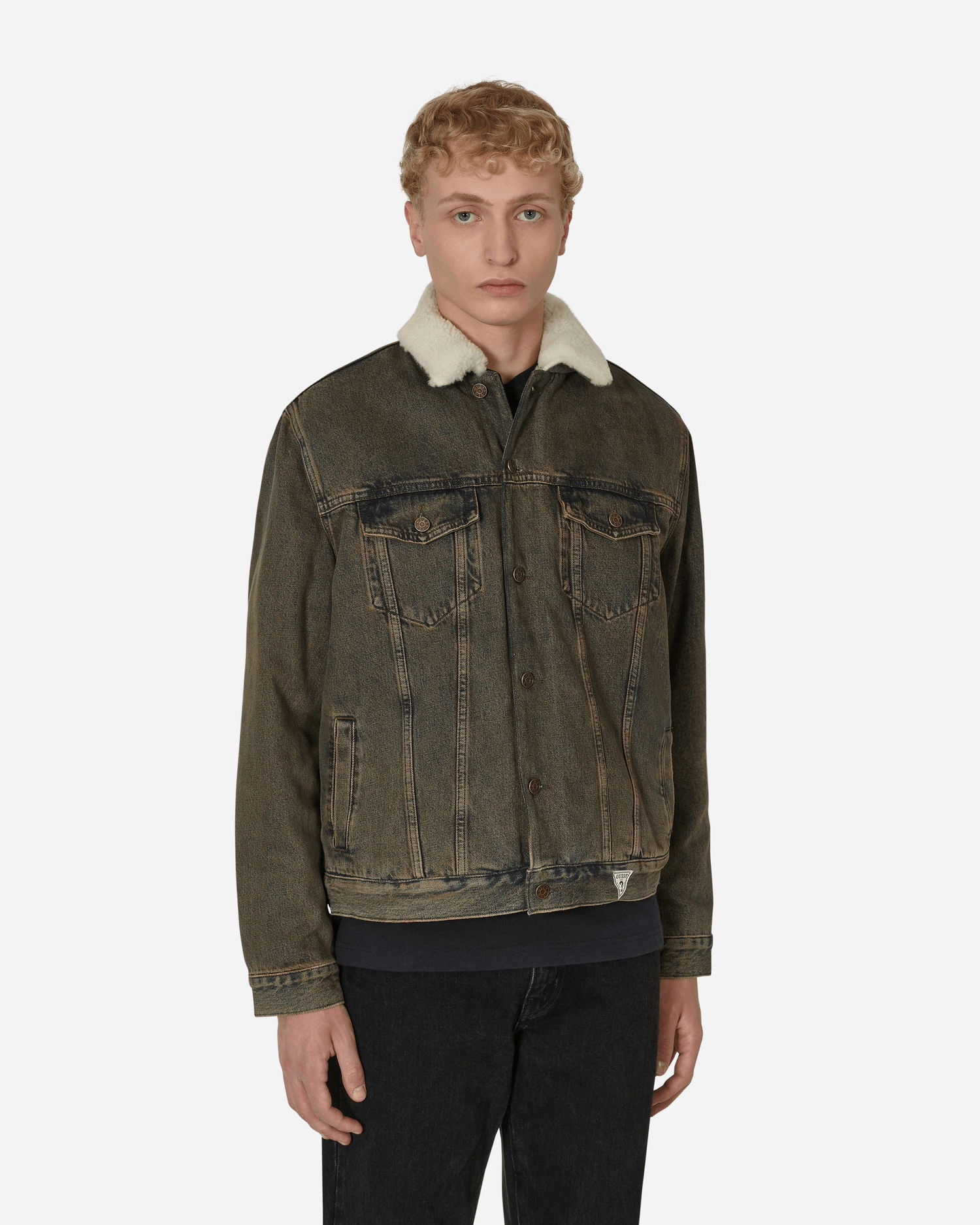 Takki GUESS Tinted Sherpa Jacket Vihreä | M2BN01D4S10 F9JA, 0