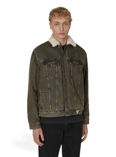 Takki GUESS Tinted Sherpa Jacket Vihreä | M2BN01D4S10 F9JA