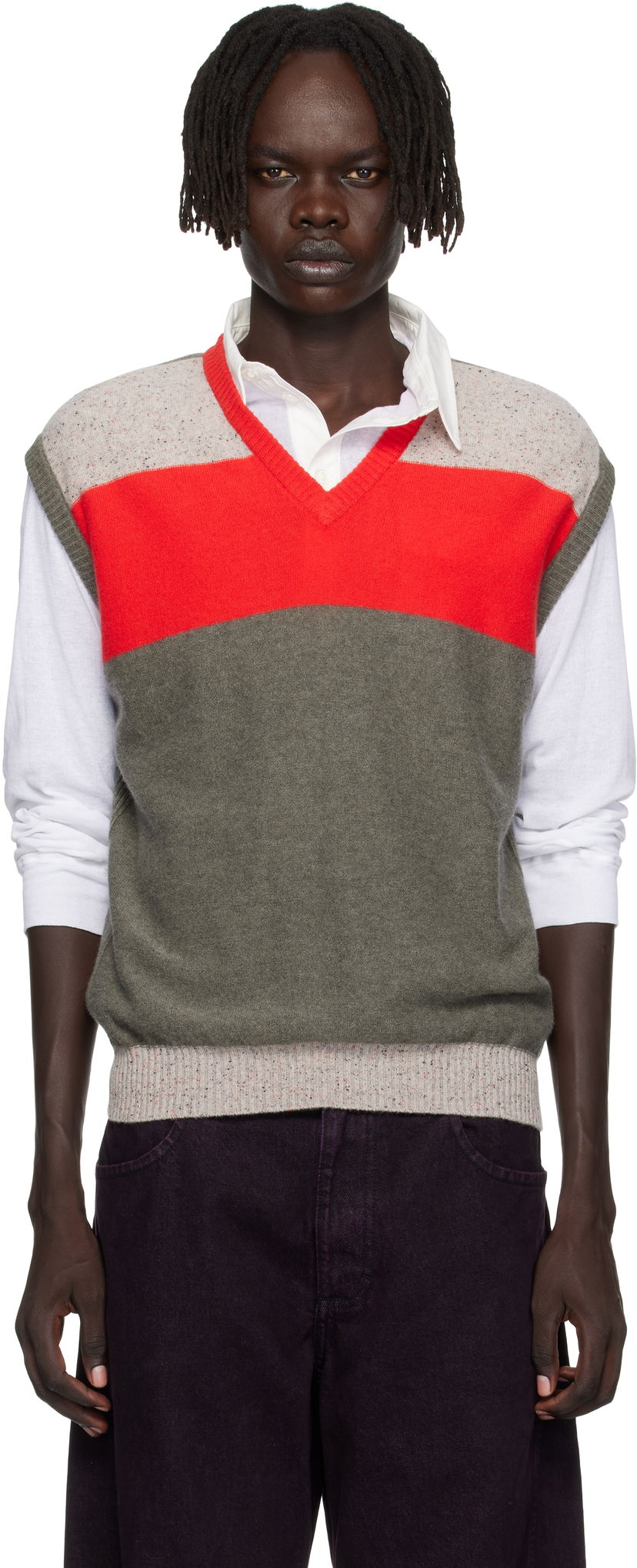 Liivi Eckhaus Latta Eckhaus Latta Striped Knit Racer Vest Monivärinen | 8260-EL-PF25-W