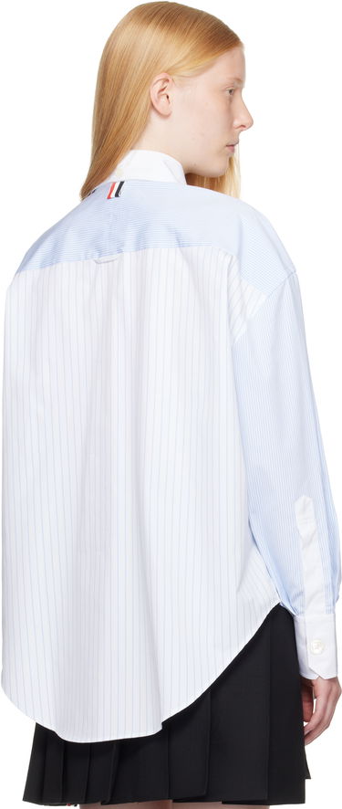 Paita Thom Browne Thom Browne Funmix Micro University Striped Shirt Sininen | FLL079F-F0917, 2