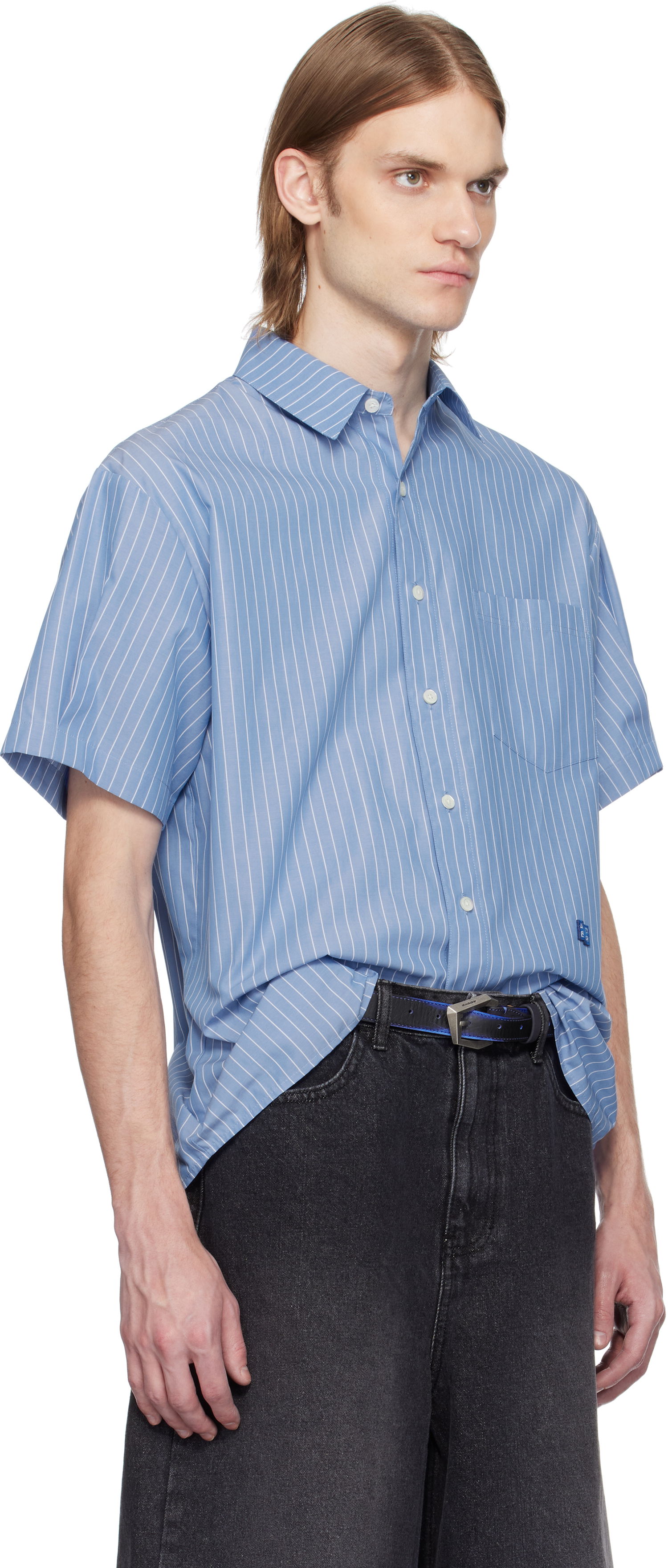 Paita ADER ERROR ADER error TRS Tag Half Sleeve Shirt Sininen | BN42FYSH0202ST, 1