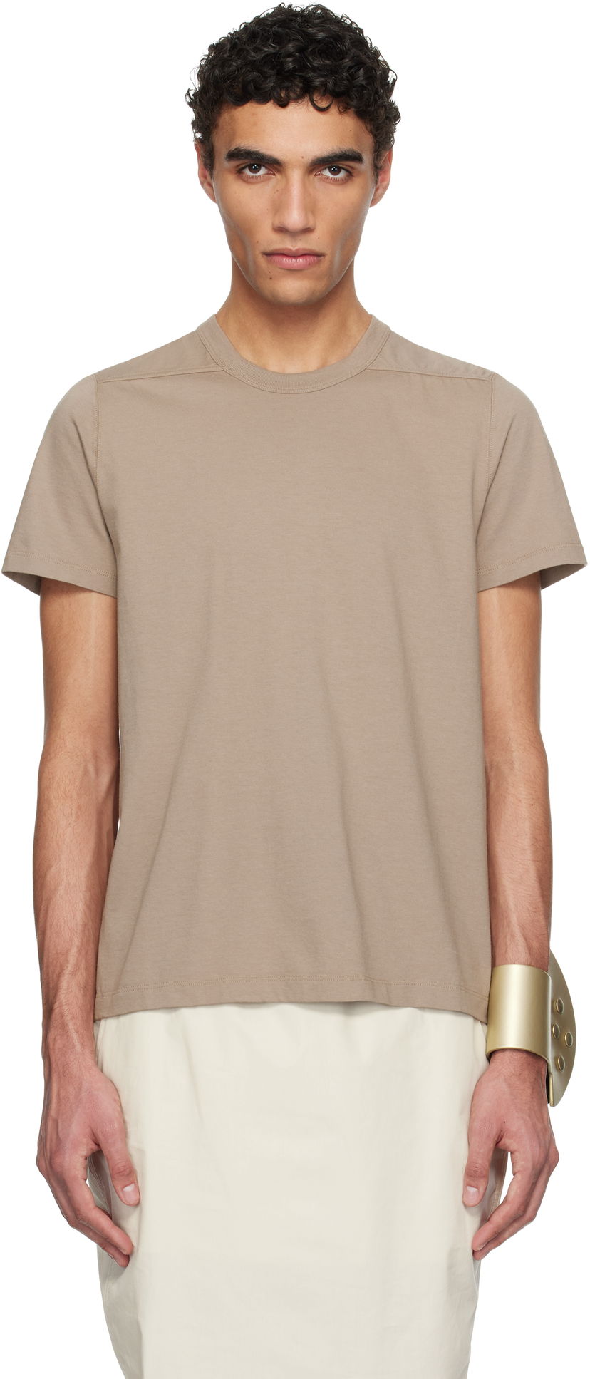 T-paita Rick Owens Rick Owens Hollywood Level T-Shirt Ruskea | RU01E5265 JA