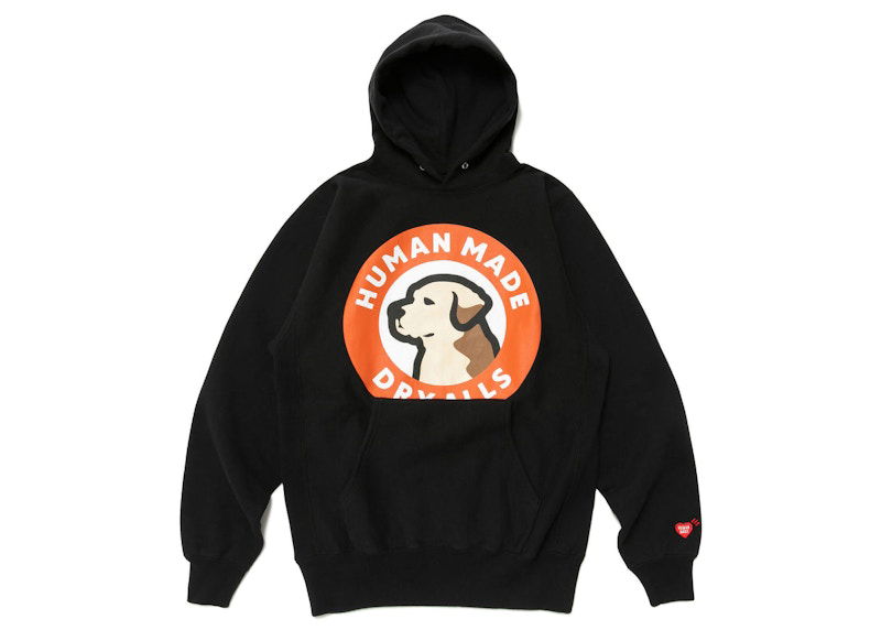 Huppari Human Made Heavyweight Hoodie With Logo Print Musta | HM25CS006