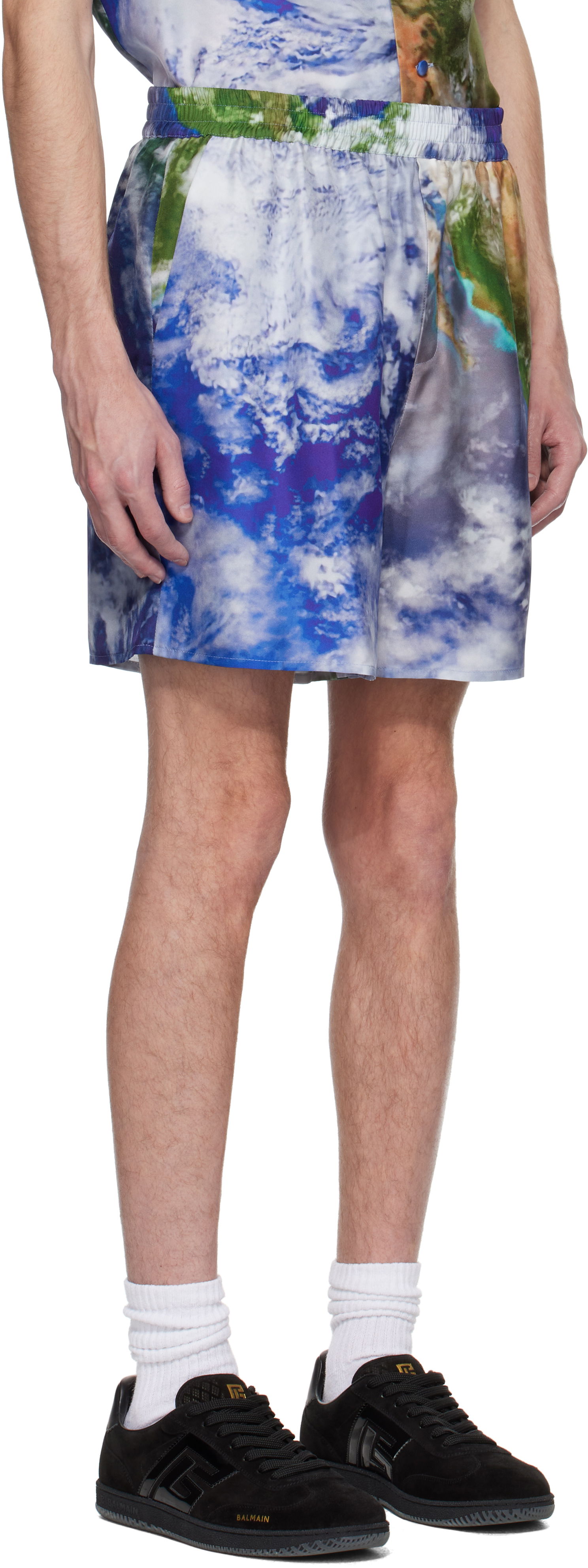 Shortsit Balmain Balmain Earth Print Shorts Monivärinen | EH0PA145SE89, 1