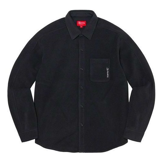 Paita Supreme Polartec Fleece Button-Up Shirt Musta | SUP-FW21-358