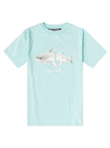 T-paita Palm Angels Shark Tee Turkoosi | PMAA001S23JER0054001