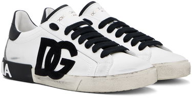 Tennarit ja kengät Dolce & Gabbana Off-White Portofino Vintage Sneakers Valkoinen | CS2203AO277, 3