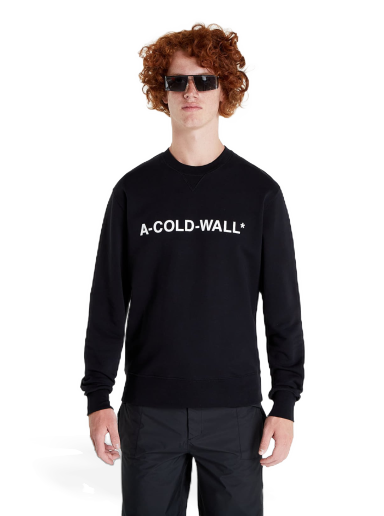 Huppari A-COLD-WALL* Essential Logo Crewneck Musta | ACWMW082 Black