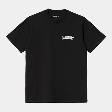 T-paita Carhartt WIP Short Sleeve University Script T-Shirt Musta | I036110_9, 4