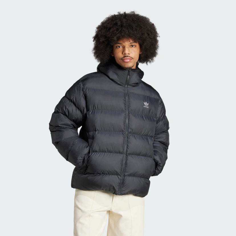 Puffer takki adidas Performance Tonal Hooded Puffer Jacket Musta | IY3396