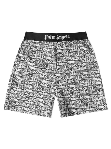 Shortsit Palm Angels Waves Easy Short Monivärinen | PMCB044S23FAB0040110