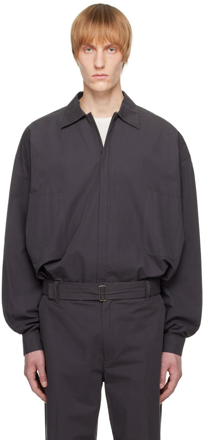 Haalari The Row Zippered Long Sleeve Jacket Harmaa | 450-W2384