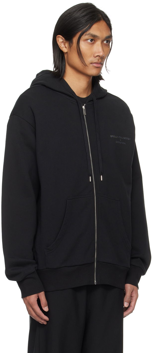 Huppari Stella McCartney Robot Zip-Up Hoodie Musta | 6J02743SPY81, 1