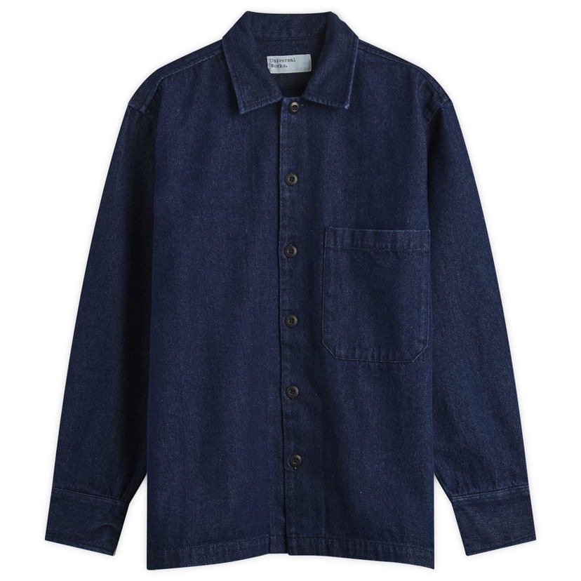 Paita Universal Works Universal Works Fatigue Overshirt, Size Small Sininen | 33158-IND
