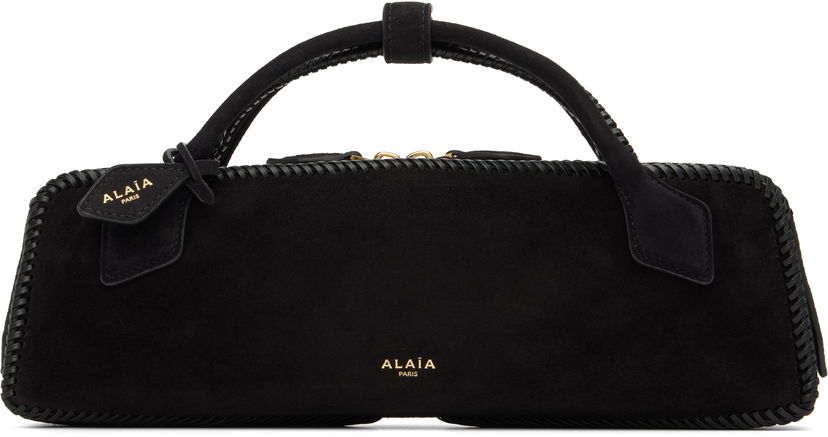 Käsilaukku Alaïa ALAÏA 'Le Teckel' Suede Clutch Bag Musta | AA1S06026I068