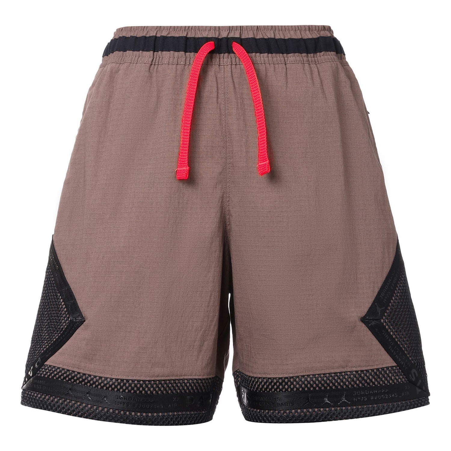 Shortsit Jordan x Paris Saint-Germain Series Splicing Mesh Drawstring Shorts Ruskea | DN6149-291, 0