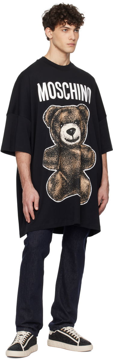 T-paita Moschino Moschino Oversized Teddy Bear Graphic Tee Musta | 251ZZV071202441555, 3