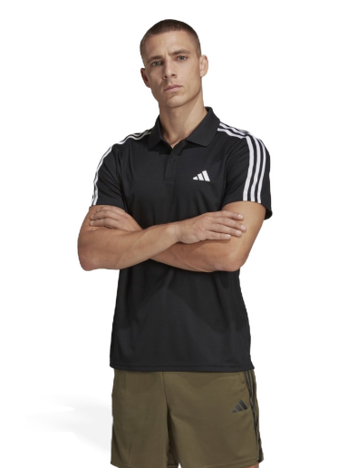 Poolopaita adidas Performance Essentials Piqué 3-Stripes Musta | IB8107