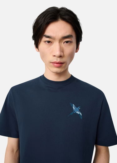 T-paita AXEL ARIGATO Micro Bee Bird T-Shirt Tummansininen | A3464002, 5